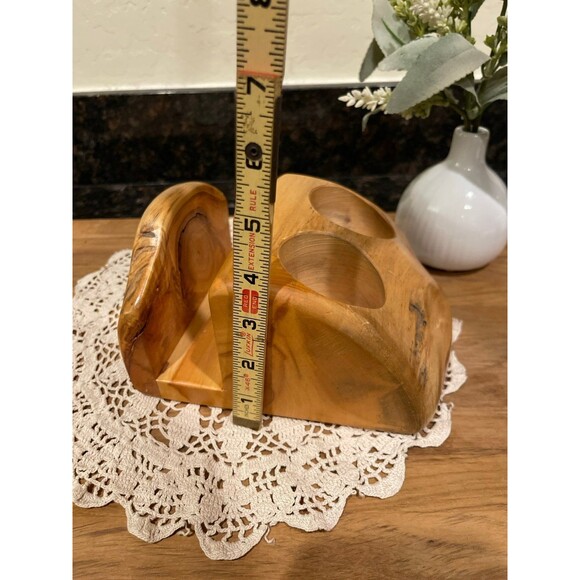 Handmade Wood Napkin, Salt & Pepper Holder - Picture 8 of 10